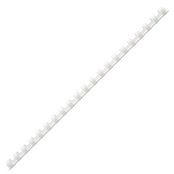 Пружина пластиковая для переплета 10 мм (белые) 45-65л (1/100) РеалИСТ