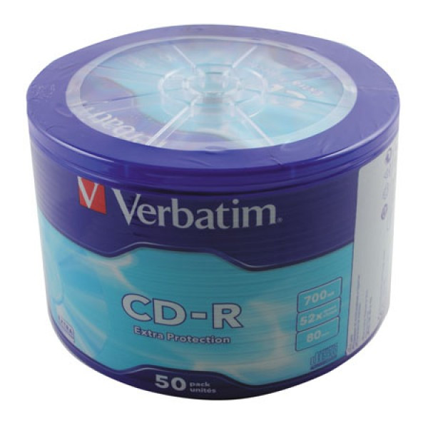 Лазер диск Verbatim CD-R 700Mb 52x Extra Protection Bulk 50шт (43787)