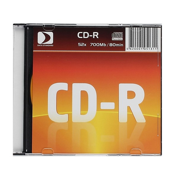 Лазер диск Mirex CD-R 700Mb 52x Slim дизайн "Maestro"