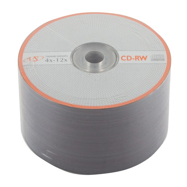 Лазер диск VS CD-RW 700МБ 4-12x  Bull 50 шт.
